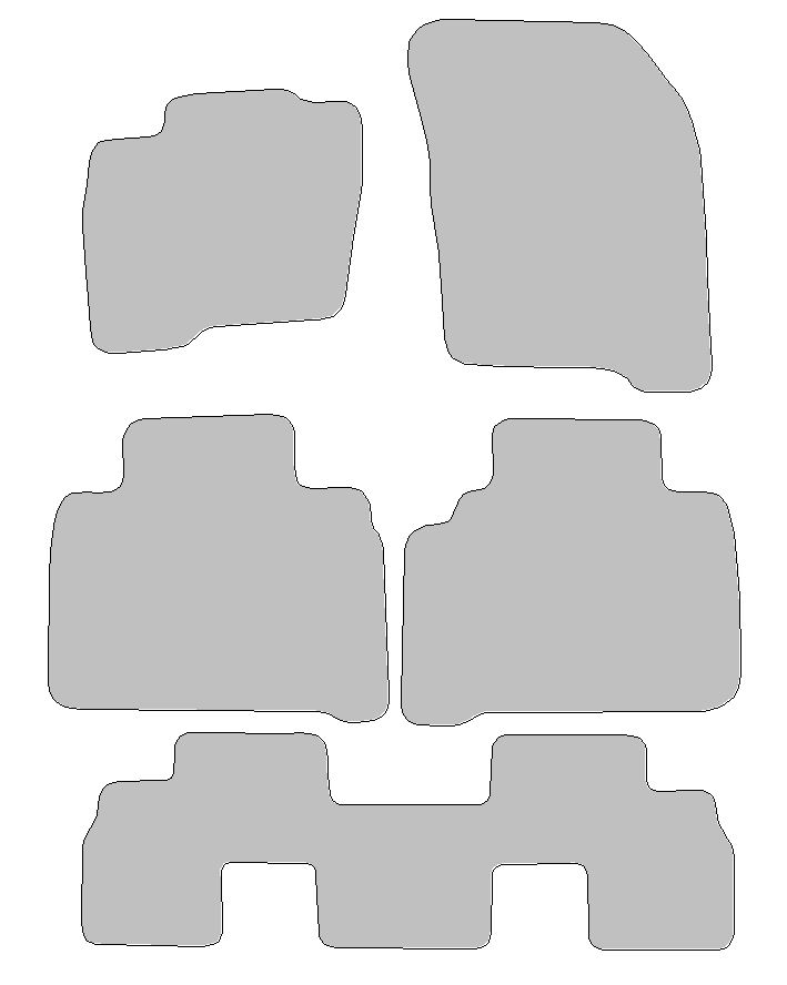 Fußmatten-Set für Ford Galaxy III, Typ CK (Baujahr 2015-2023)