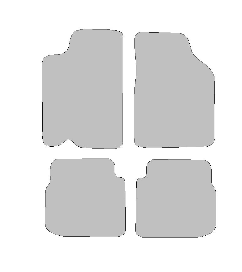 Fußmatten passend für Kia Sephia Typ FA   (Baujahr 1992-1997)