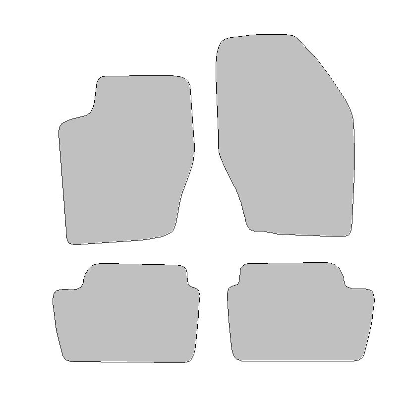 Fußmatten-Set für Citroen C4 I Typ LA, LC (Baujahr 2004 - 2011)