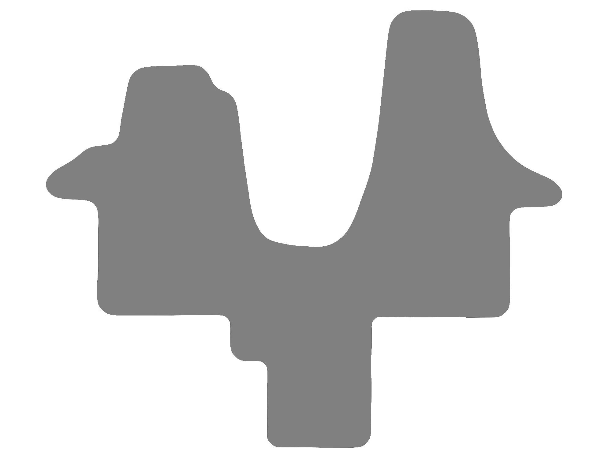 Jeu de tapis compatible avec VW T5, type 7E, 7J, 7H  (année de construction 2003-2015) Jeu de tapis compatible avec VW T5, type 7E, 7J, 7H  (année de construction 2003-2015)
