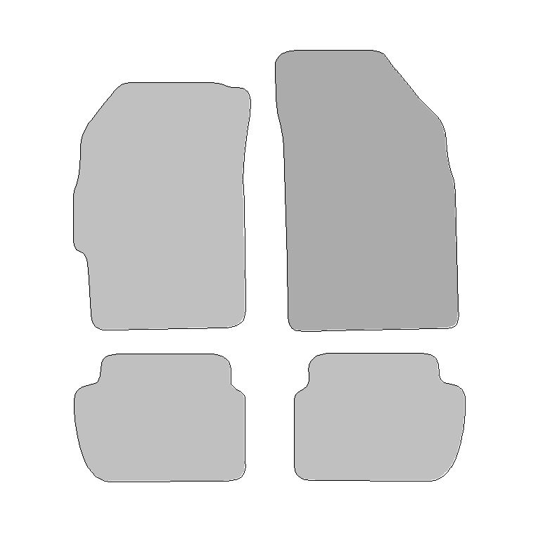Fußmatten-Set für Chevrolet Spark, Typ M300 (Baujahr 2010-2015)