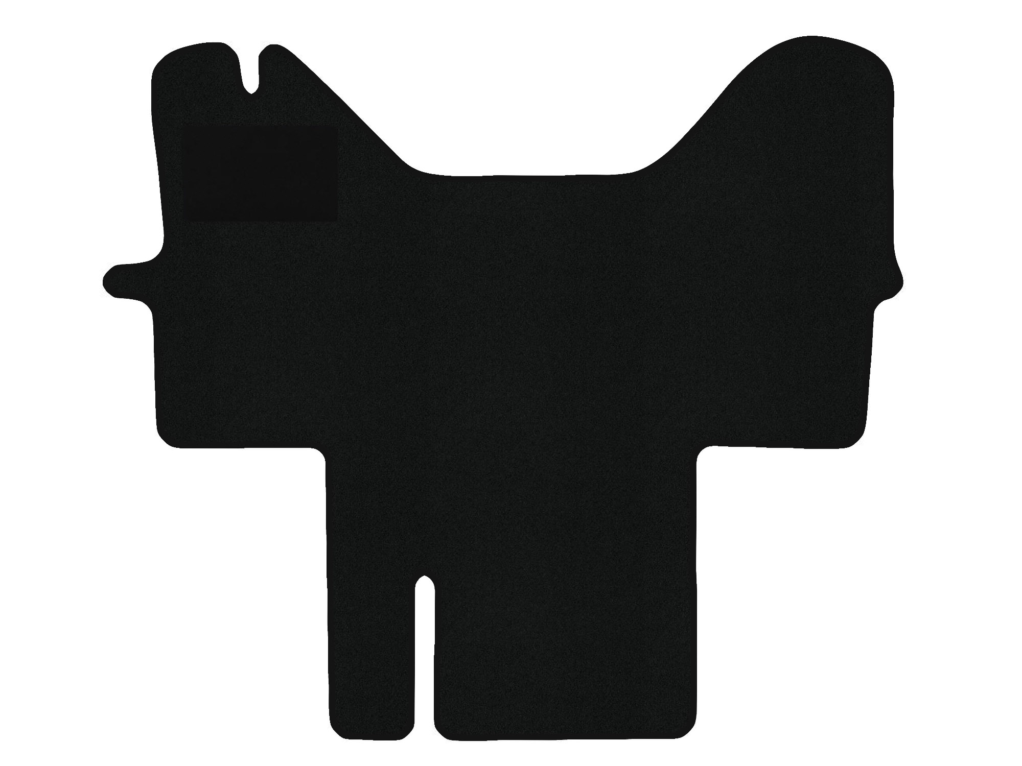 Remnant stock: car mats suitable for Iveco Daily IV & V & VI , Classic schwarz, warp colour brown