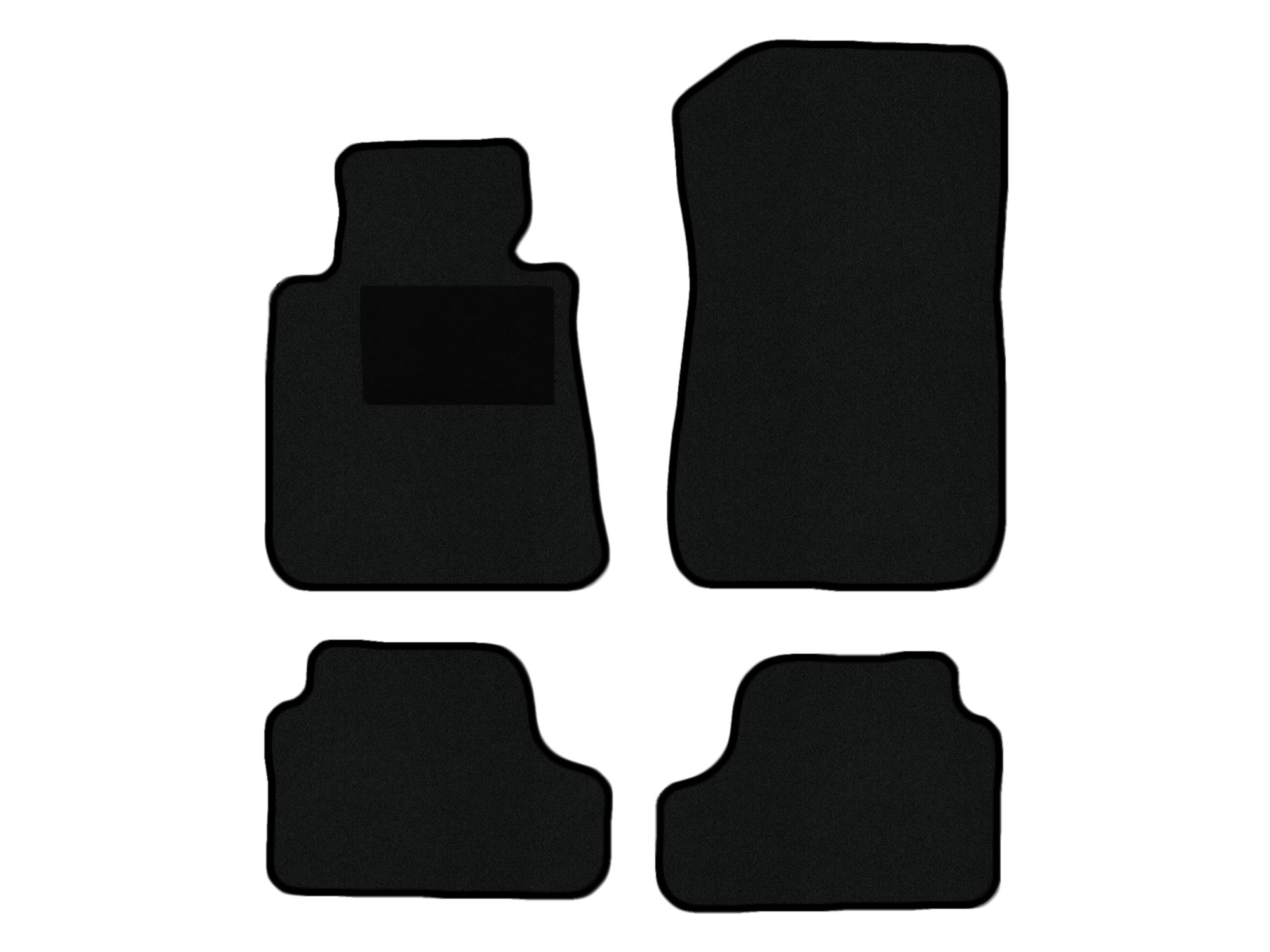 Remnant stock: car mats suitable for BMW 3er Cabriolet E93, Classic schwarz, warp colour black