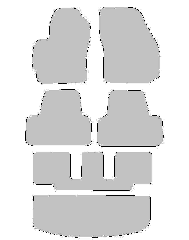 Fußmatten-Set für Mazda 5, Typ CR19  (Baujahr 2005-2010)