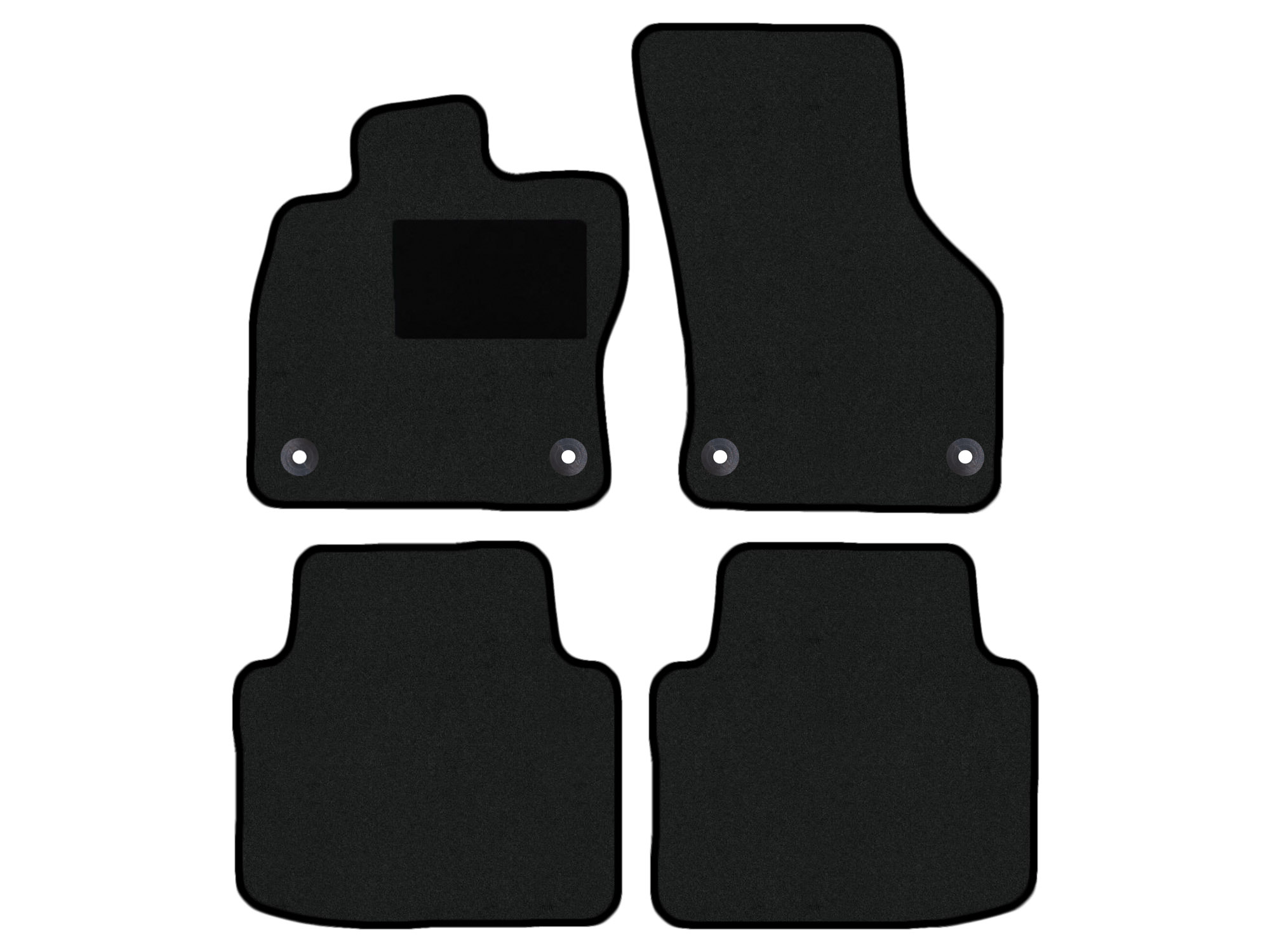 Remnant stock: car mats suitable for VW Arteon 3H, Hit schwarz, warp colour black