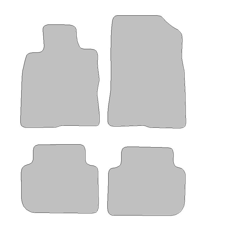 Floor mat set for Honda Civic E HEV, type   (year of construction 2021-2025)