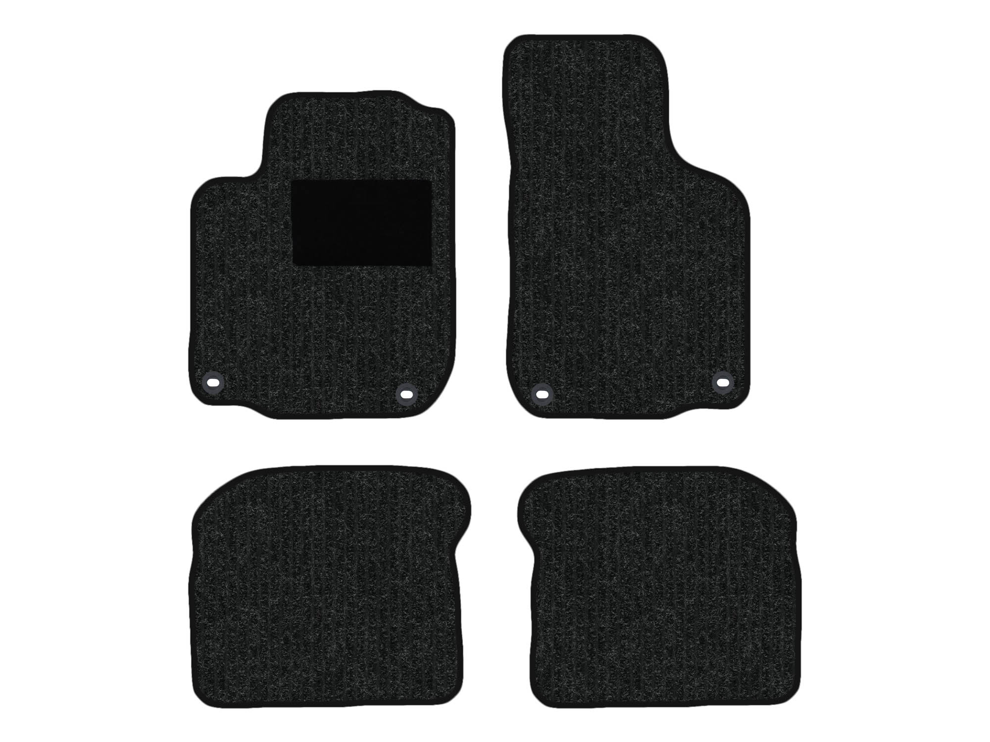 Remnant stock: car mats suitable for VW Golf IV 1J1, 1J5, Robust anthrazit, warp colour dark blue