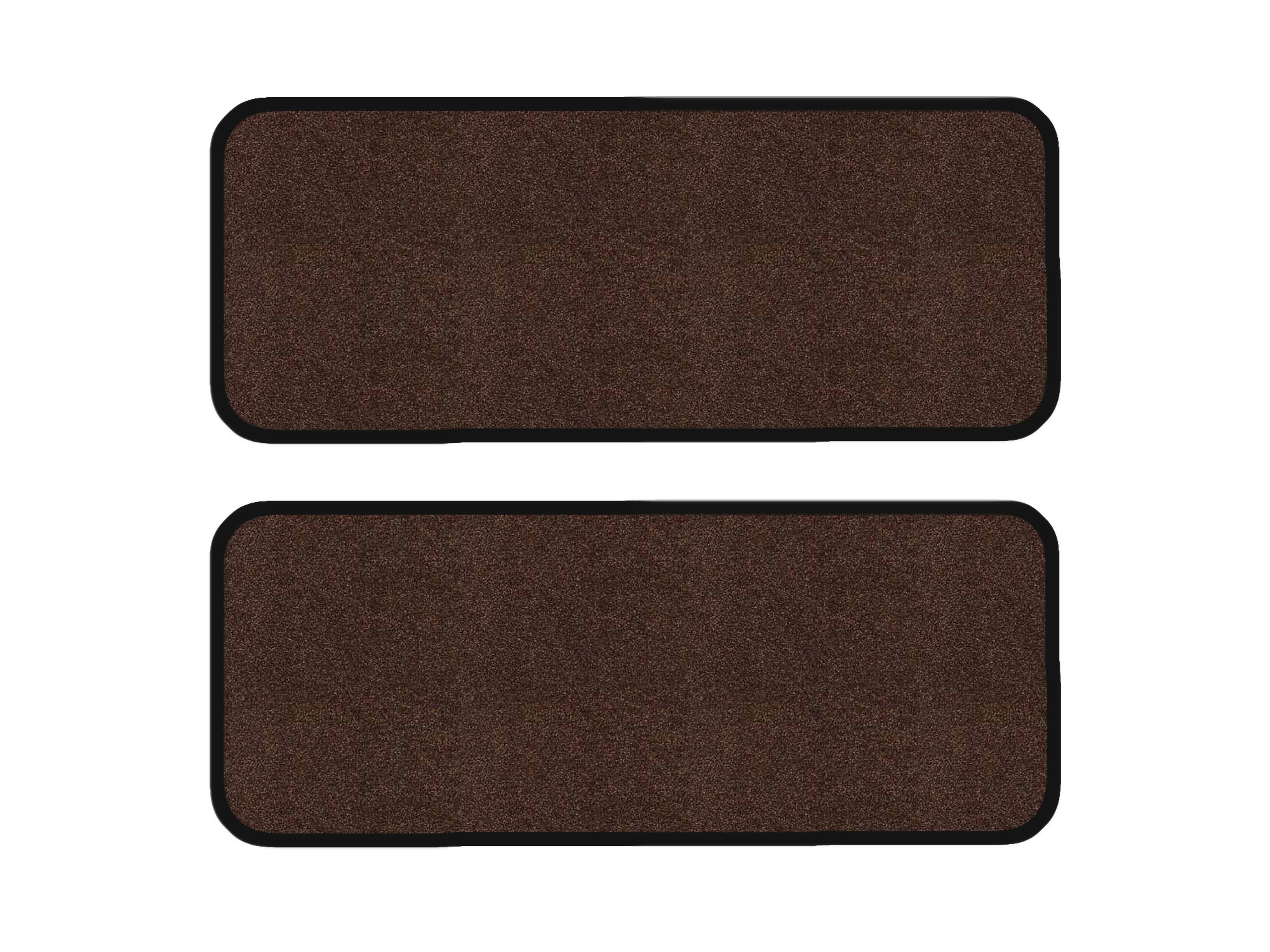 Remnant stock: 2 step mats suitable for Fiat Ducato 250, Amalfi braun, warp colour black
