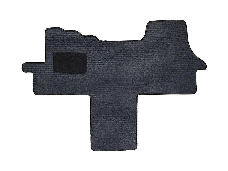 Tapis de sol adaptable sur Fiat Ducato Type 250, Panther graphite, bordure noire