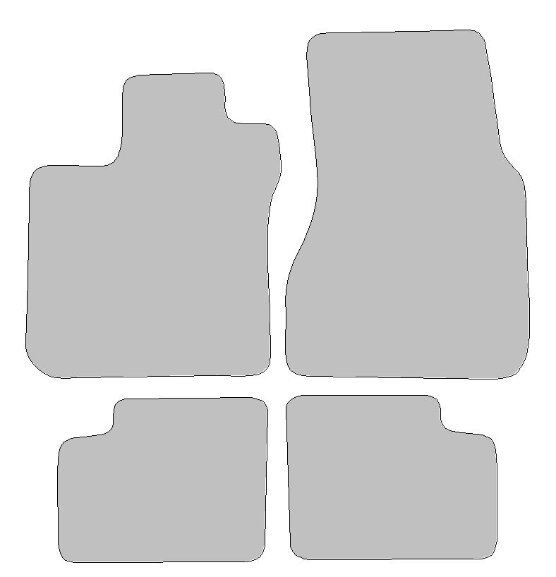 Car mat set for Renault Twingo III type BCM (Built from 2014)