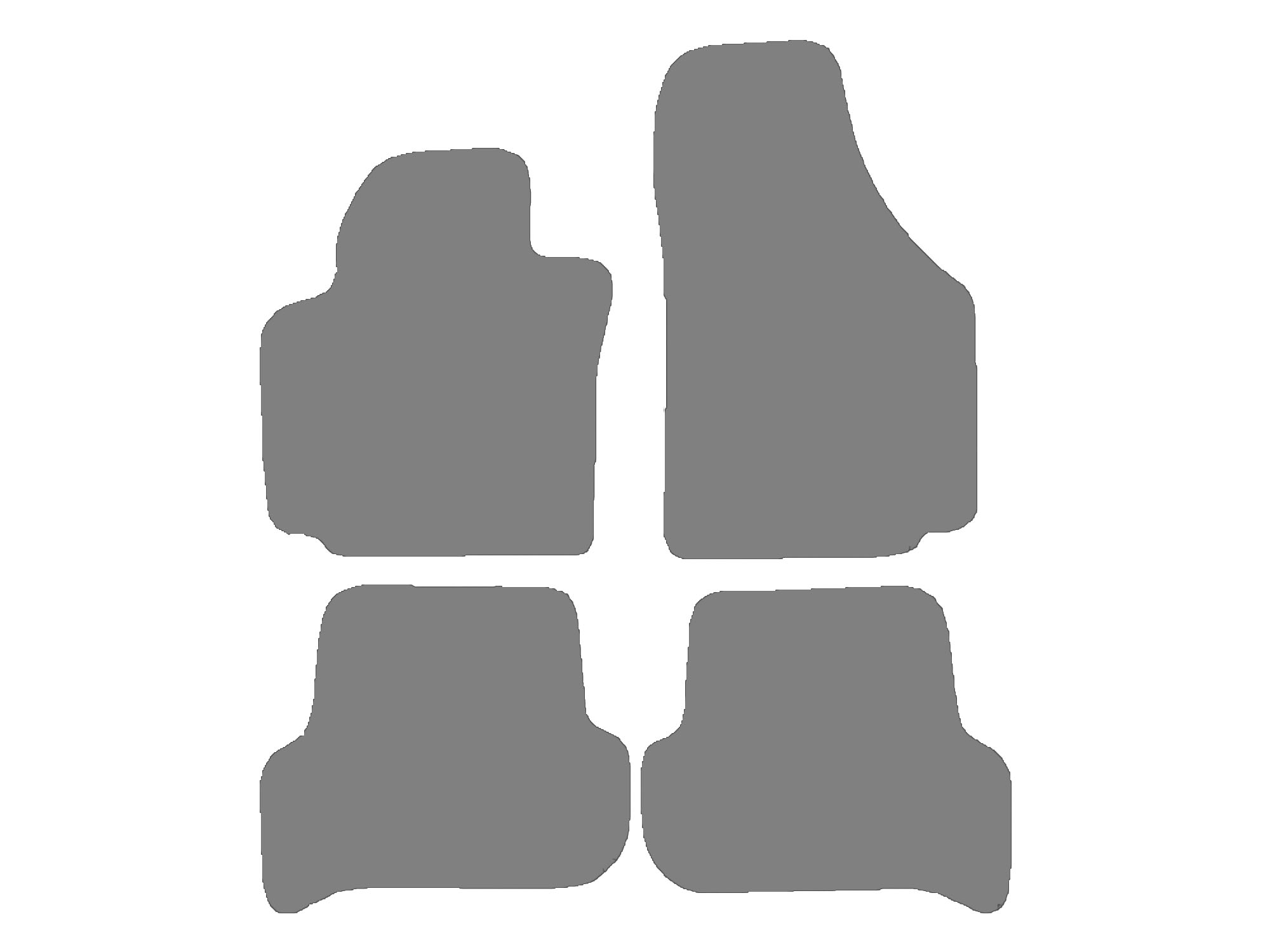 Floor mat set for Skoda Yeti, type 5L  (year of construction 2009-2017)