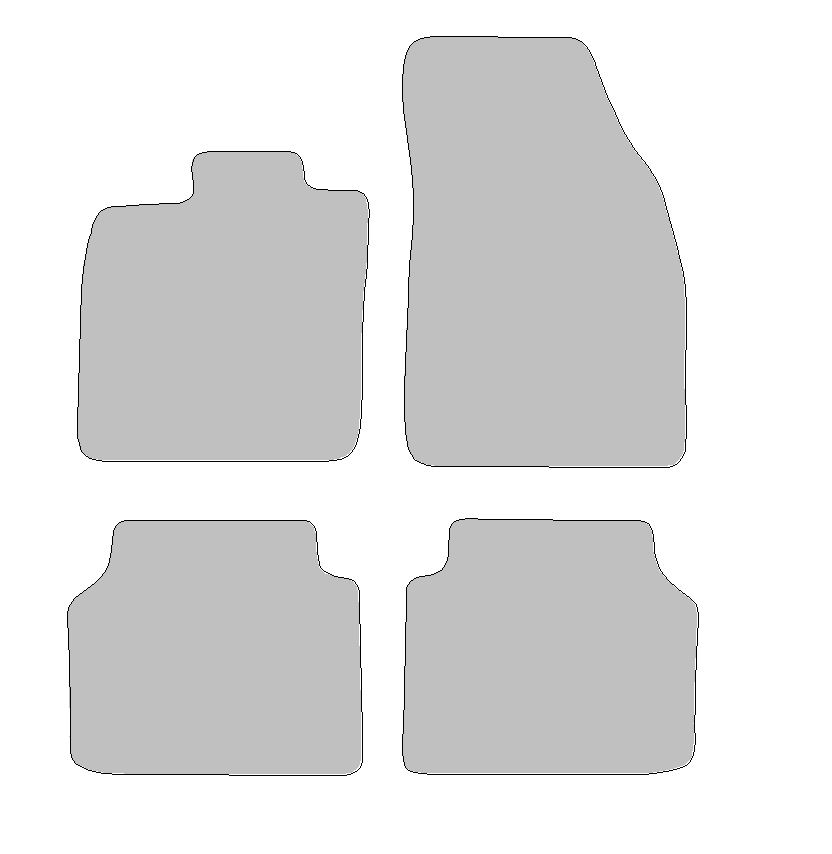 Fußmatten-Set für Skoda Enyaq IV, Typ 5AC, 5AZ (Baujahr 2020-2023)