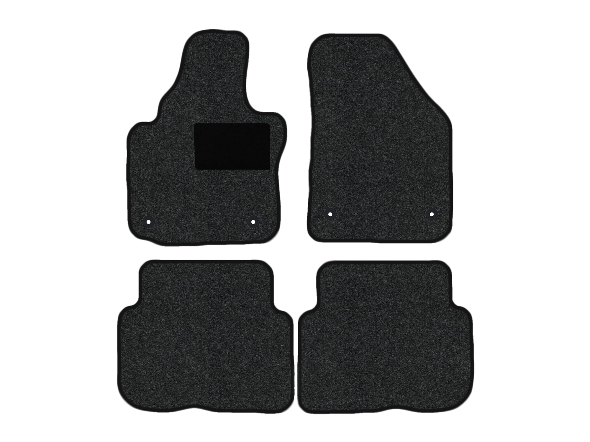 Resterende voorraad: Automatten geschikt voor VW Touran I 1T1, 1T2, 1T3, Hit anthrazit, Kettingkleur bordeaux