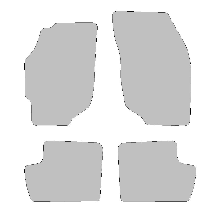 Floor mat set for Land Rover 200, type XH  (year of construction 1985-1989)