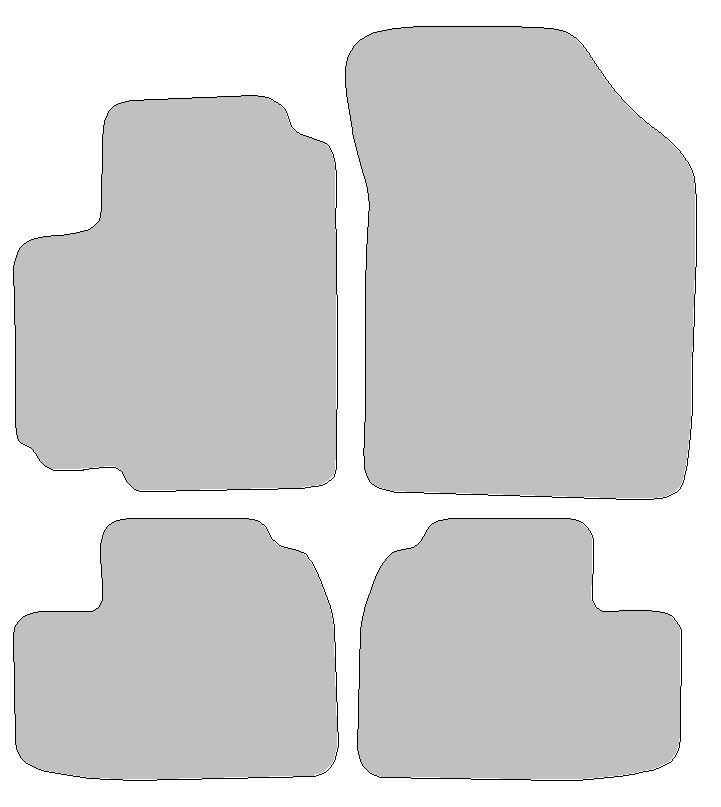 Fußmatten-Set für Suzuki Swift III Typ MZ, EZ (Baujahr 2005 - 2010), 4-tlg