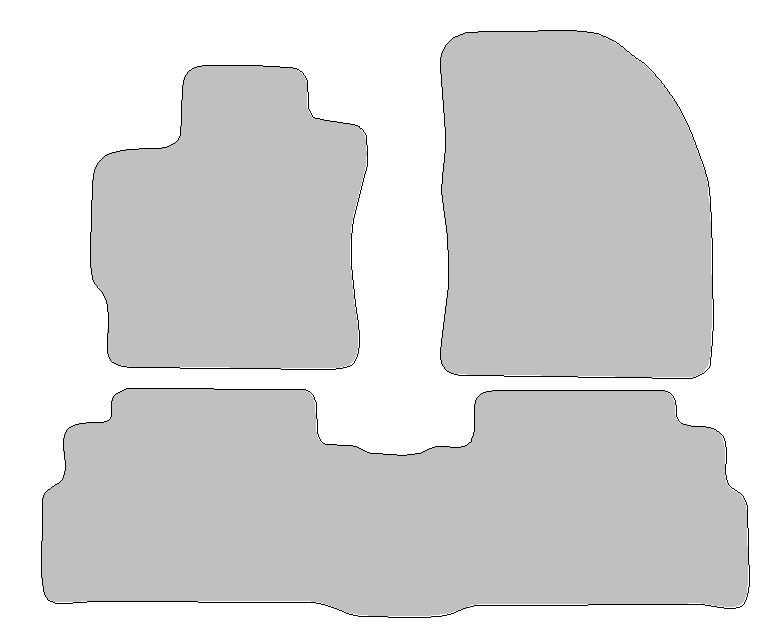 Fußmatten-Set für Toyota Verso, Typ R2  (Baujahr 2012-2018)