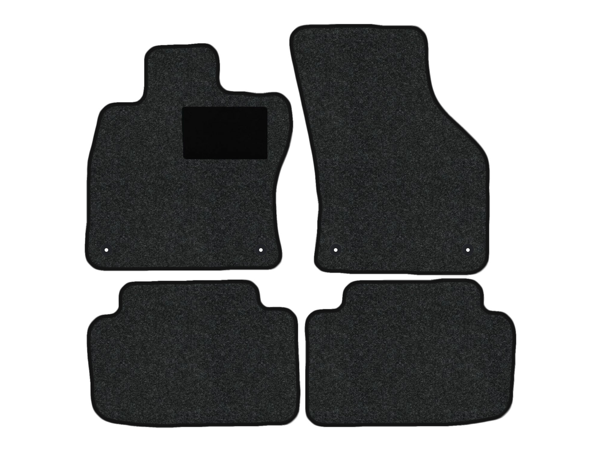 Remnant stock: car mats suitable for Skoda Octavia III NL3, 5000, Hit anthrazit, warp colour silver