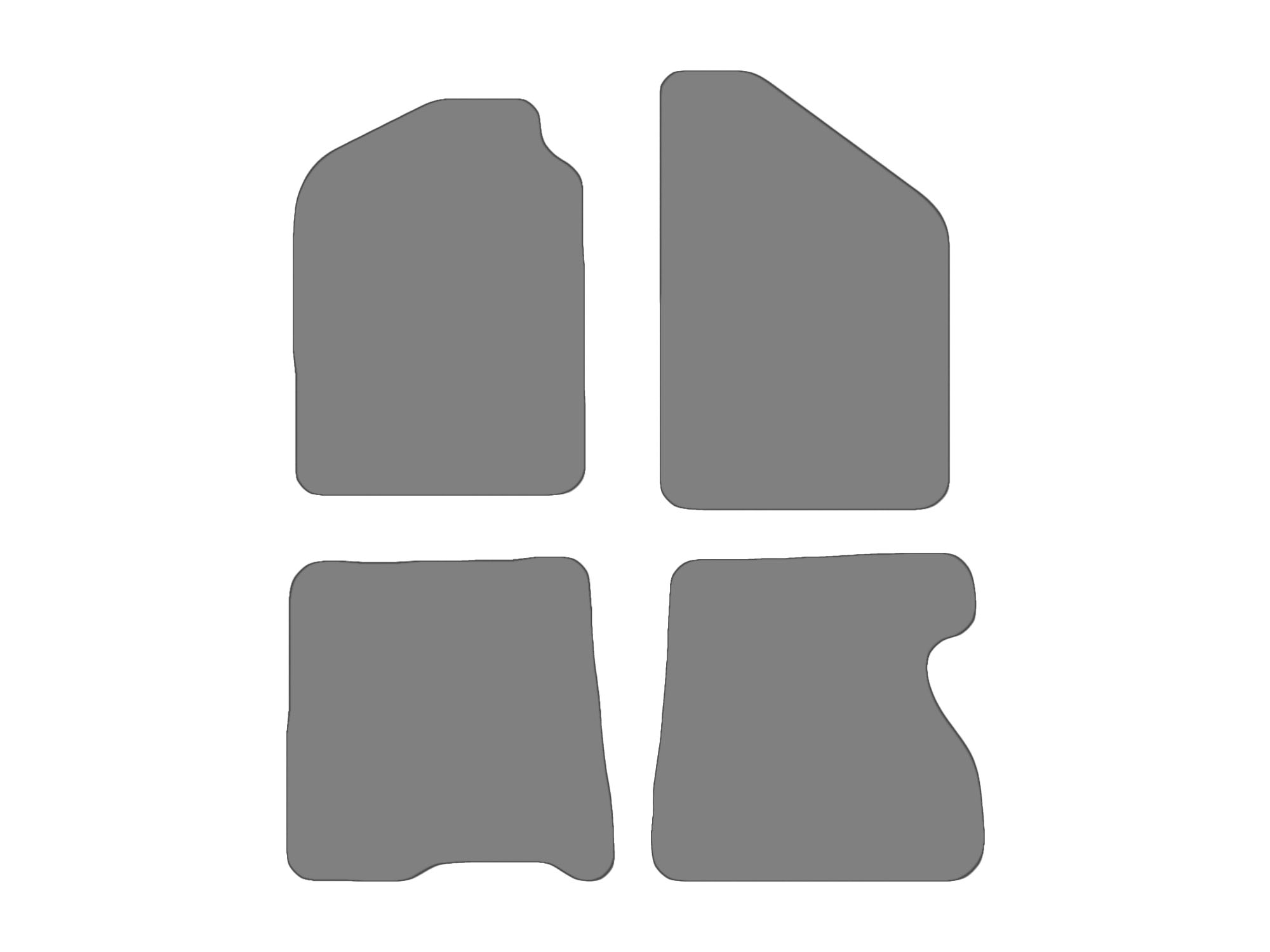 Floor mat set for Renault Kangoo I, type KC, FC keine Schiebetüren (year of construction 1997-2008) Floor mat set for Renault Kangoo I, type KC, FC keine Schiebetüren (year of construction 1997-2008)