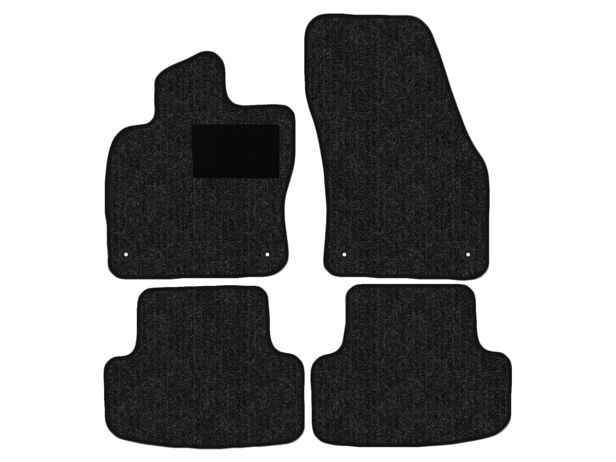 Remnant stock: car mats suitable for Skoda Karoq NU7, ND7, Robust anthrazit, warp colour black