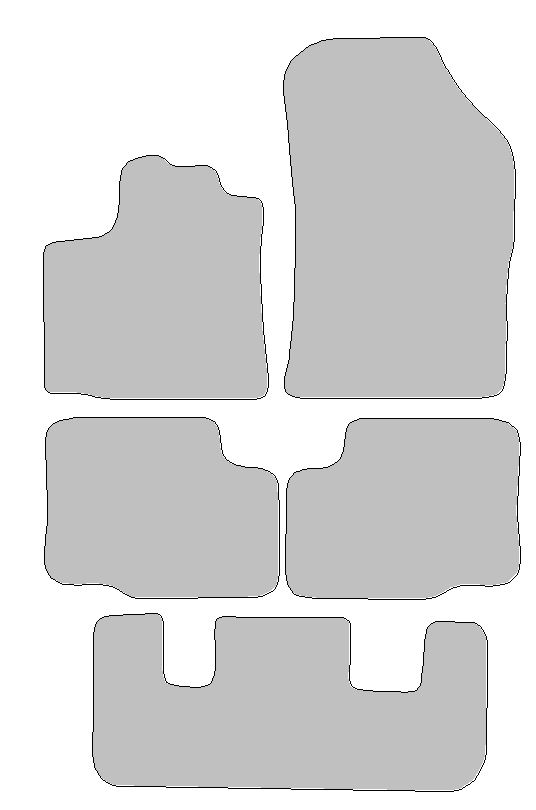 Fußmatten-Set für Dacia Lodgy , Typ JS (Baujahr 2012-2023)
