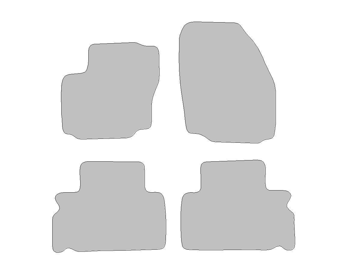 Fußmatten-Set für Ford S-Max, Typ WA6 (Baujahr 2006-2014)
