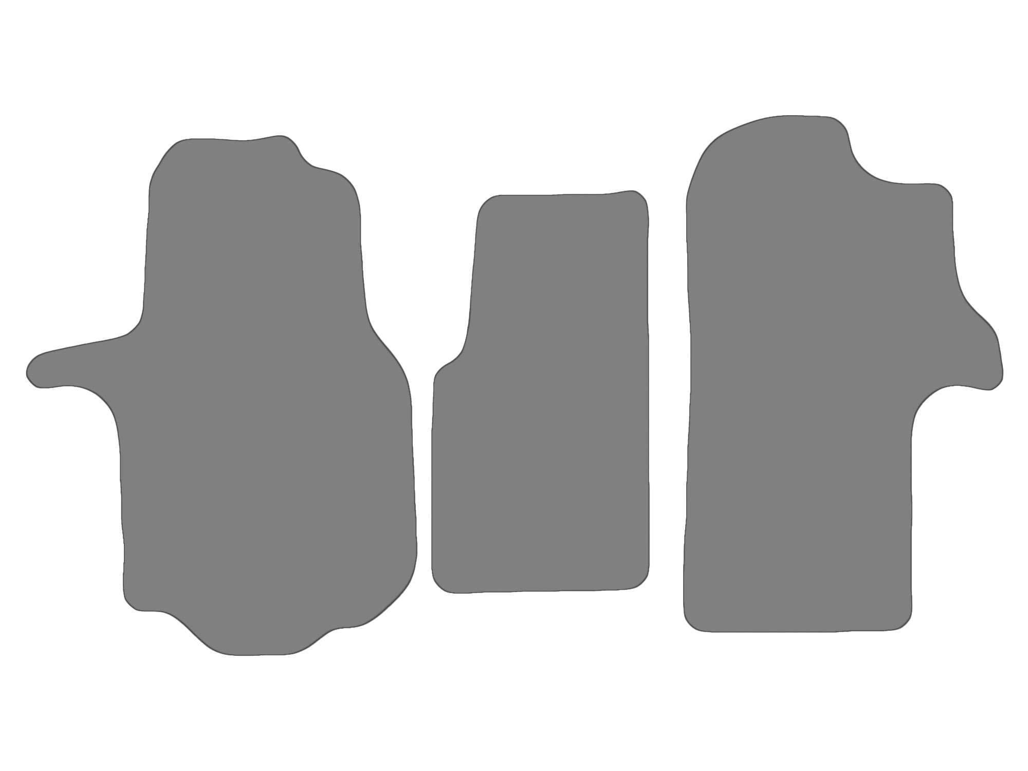 Floor mat set for VW Crafter, type SX, SY, SZ  (year of construction 2016-2025)