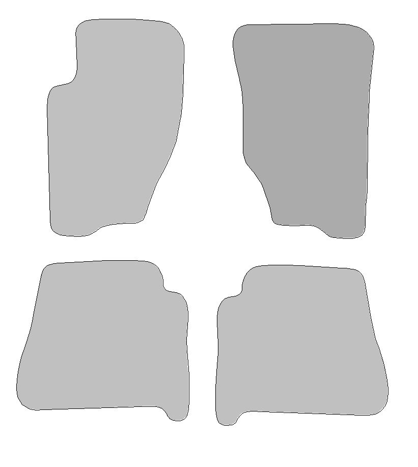 Fußmatten-Set für Kia Sorento I, Typ JC (Baujahr 2002-2011)