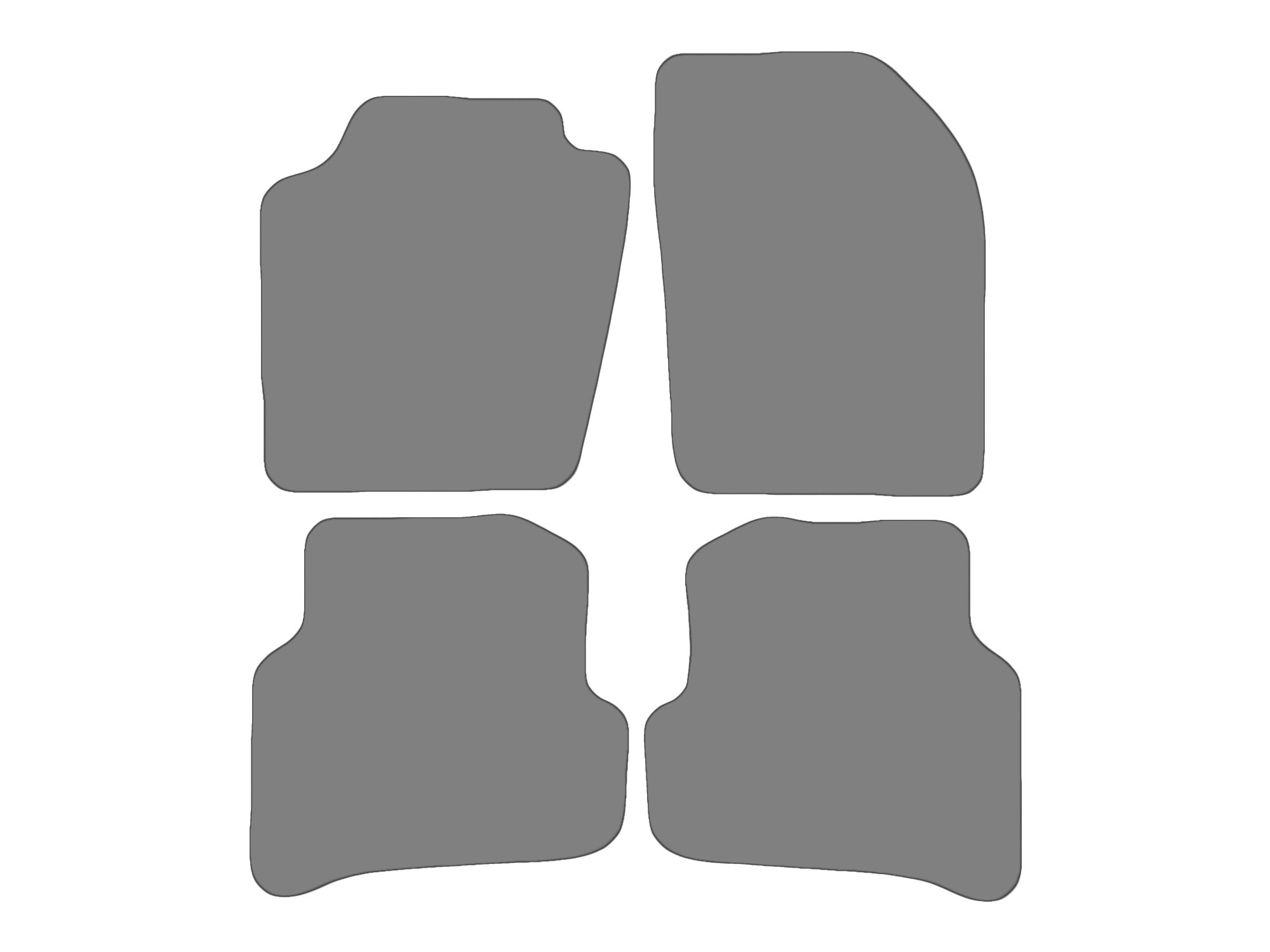 Floor mat set for Skoda Fabia III, type NJ3, NJ5 (year of construction 2014-2022) Floor mat set for Skoda Fabia III, type NJ3, NJ5 (year of construction 2014-2022)