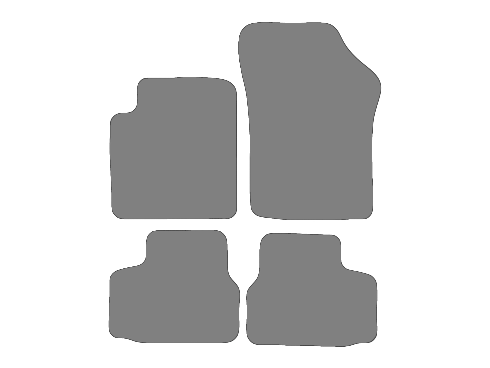 Vloermatenset compatibel voor VW UP!, type BL, 121, 122  (bouwjaar 2011-2023)
