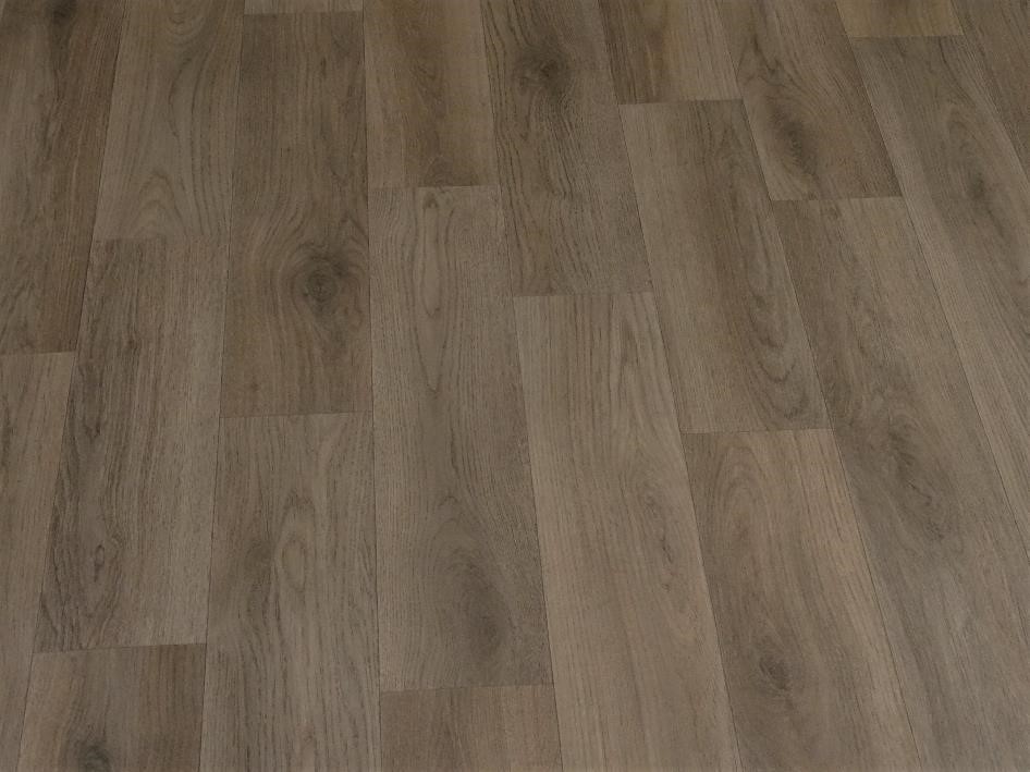 PVC in schlichter, brauner Holz-Optik 1