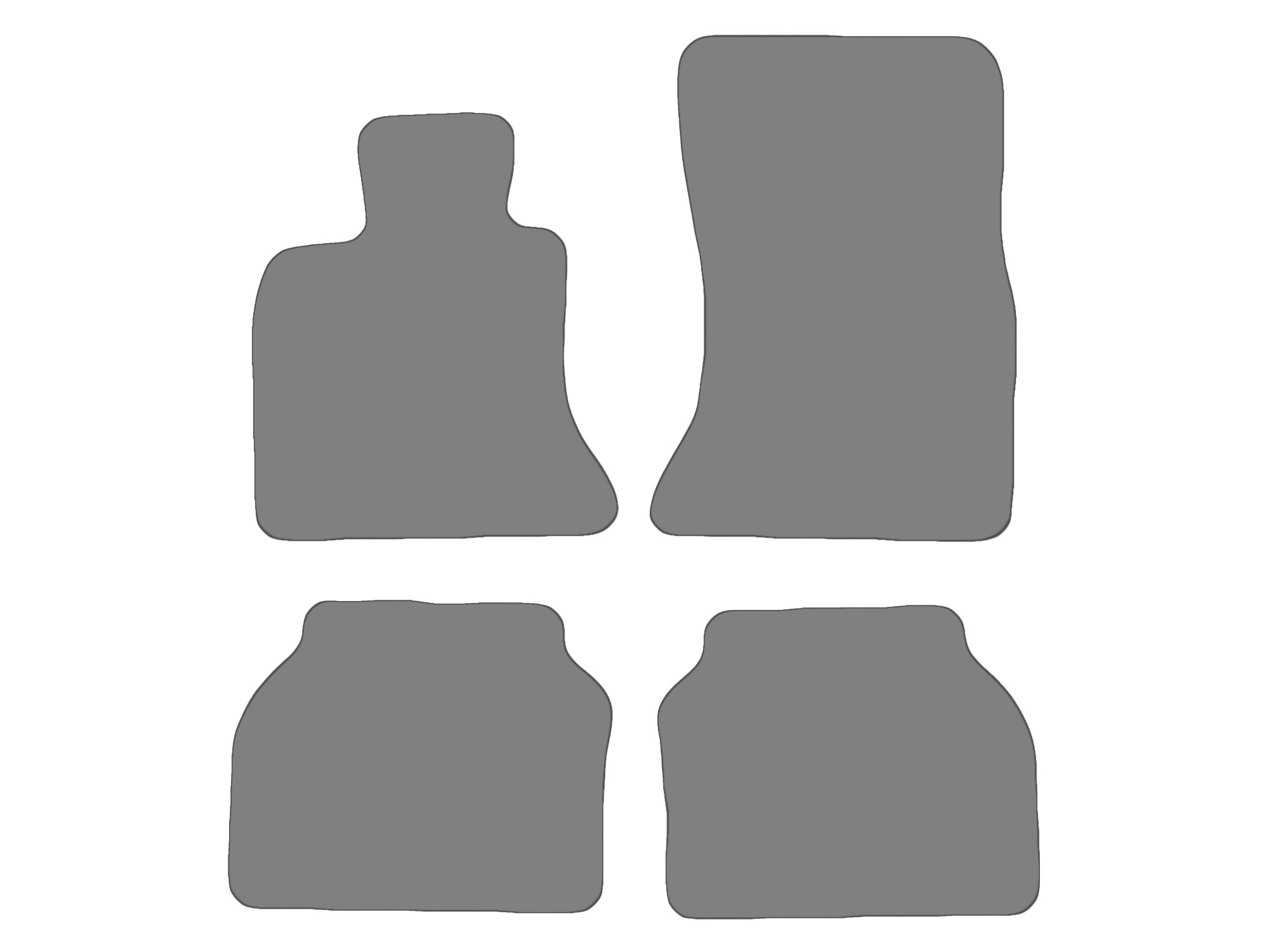 Floor mat set for BMW 5er, type F10, F11, F07  (year of construction 2009-2017)