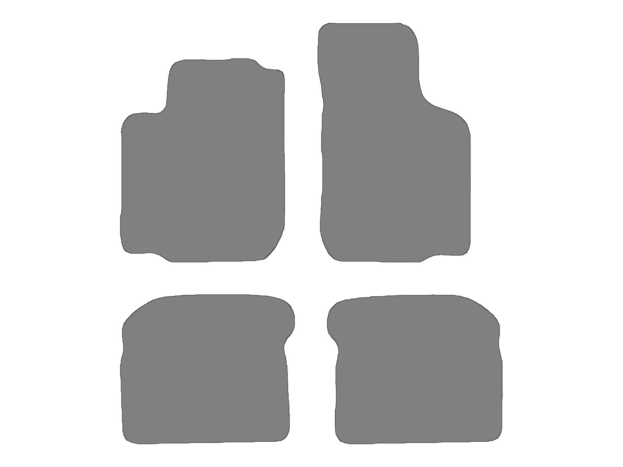 Floor mat set for VW Golf IV, type 1J1, 1J5  (year of construction 1997-2006)