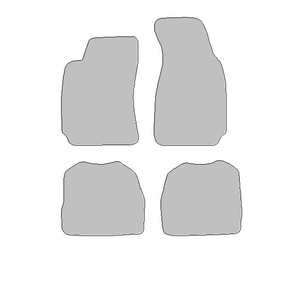 Fußmatten-Set für Skoda Superb I Typ 3U4 (Baujahr 2001 - 2008)