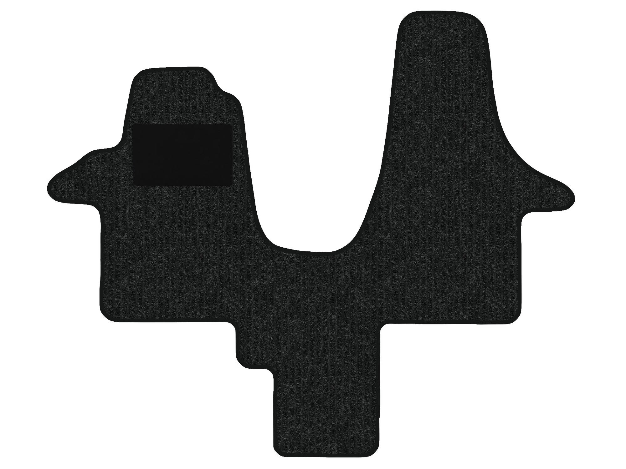 Remnant stock: car mats suitable for VW T5 7E, 7J, 7H, Robust anthrazit, warp colour dark green