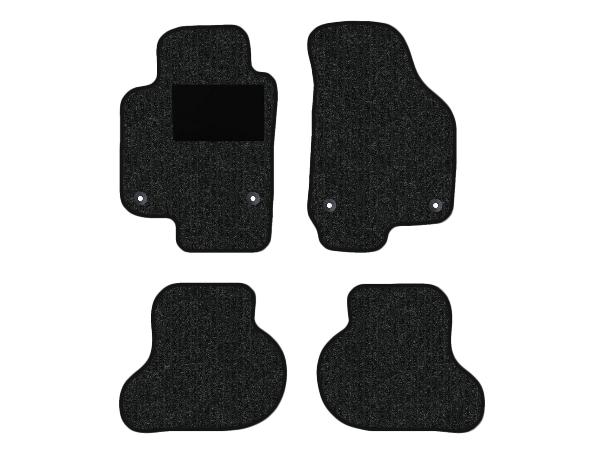 Remnant stock: car mats suitable for VW Golf V 1K1, Robust anthrazit, warp colour black