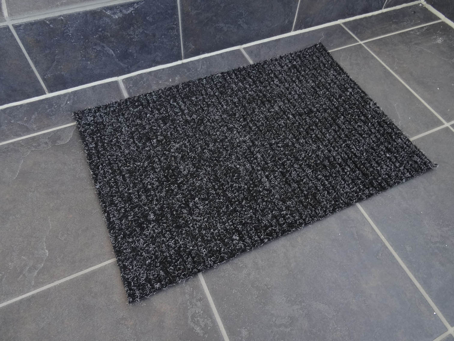 Deurmat Clean Run Mat Robuust, 40x60cm geriffelter Teppichboden als Schmutzfangmatte mit beliebiger Länge