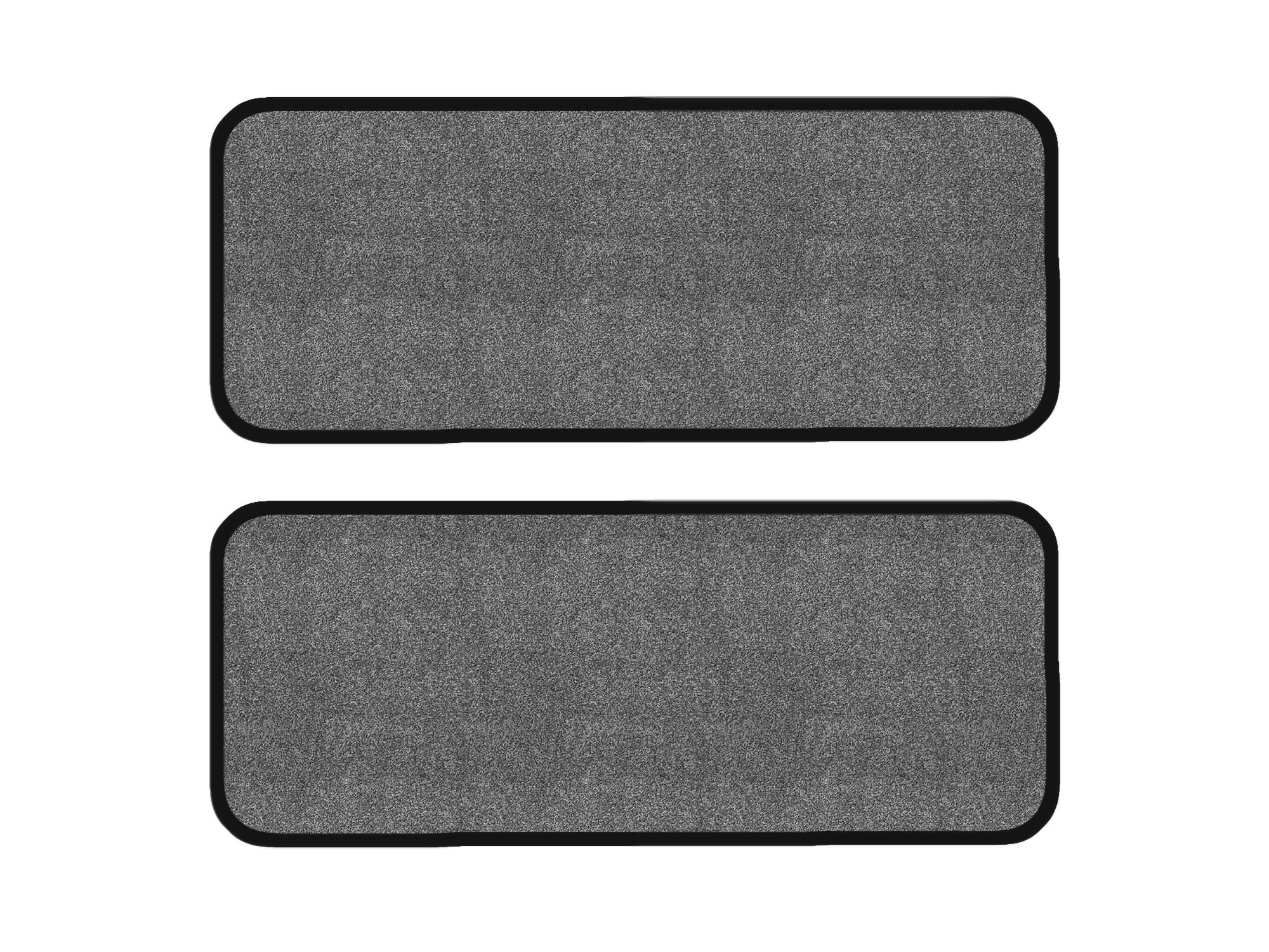 Resterende voorraad: 2 deurmatten geschikt voor Fiat Ducato 250, Amalfi grau, Kettingkleur zwart