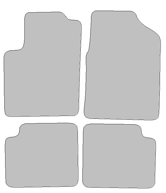 Fußmatten-Set für Ford Ka, Typ RU8 (Baujahr 2008-2023)