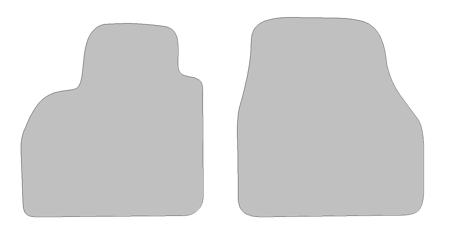 Fußmatten-Set für Mercedes Citan, Typ W415, 415 (Baujahr 2012-2021)