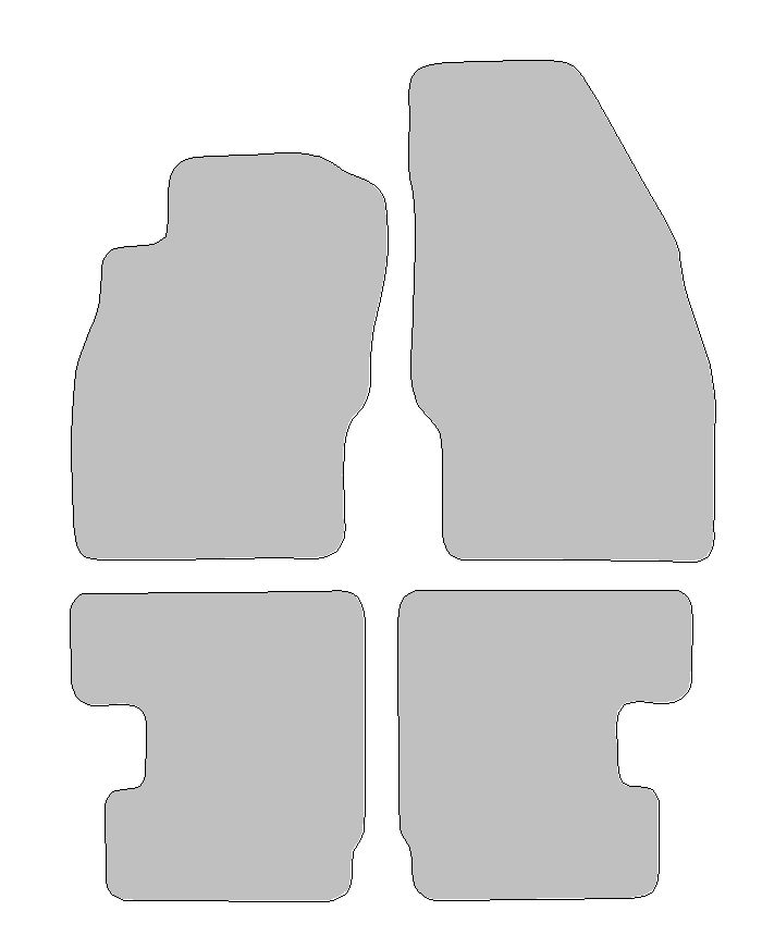 Fußmattenset für Opel Adam Typ M13 (Baujahr ab 2012), 4-tlg
