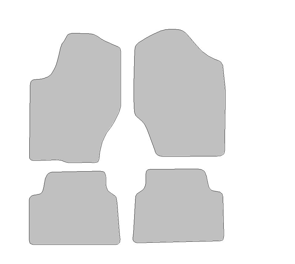 Fußmatten-Set für Citroen DS4 (Baujahr 2011 - 2015)