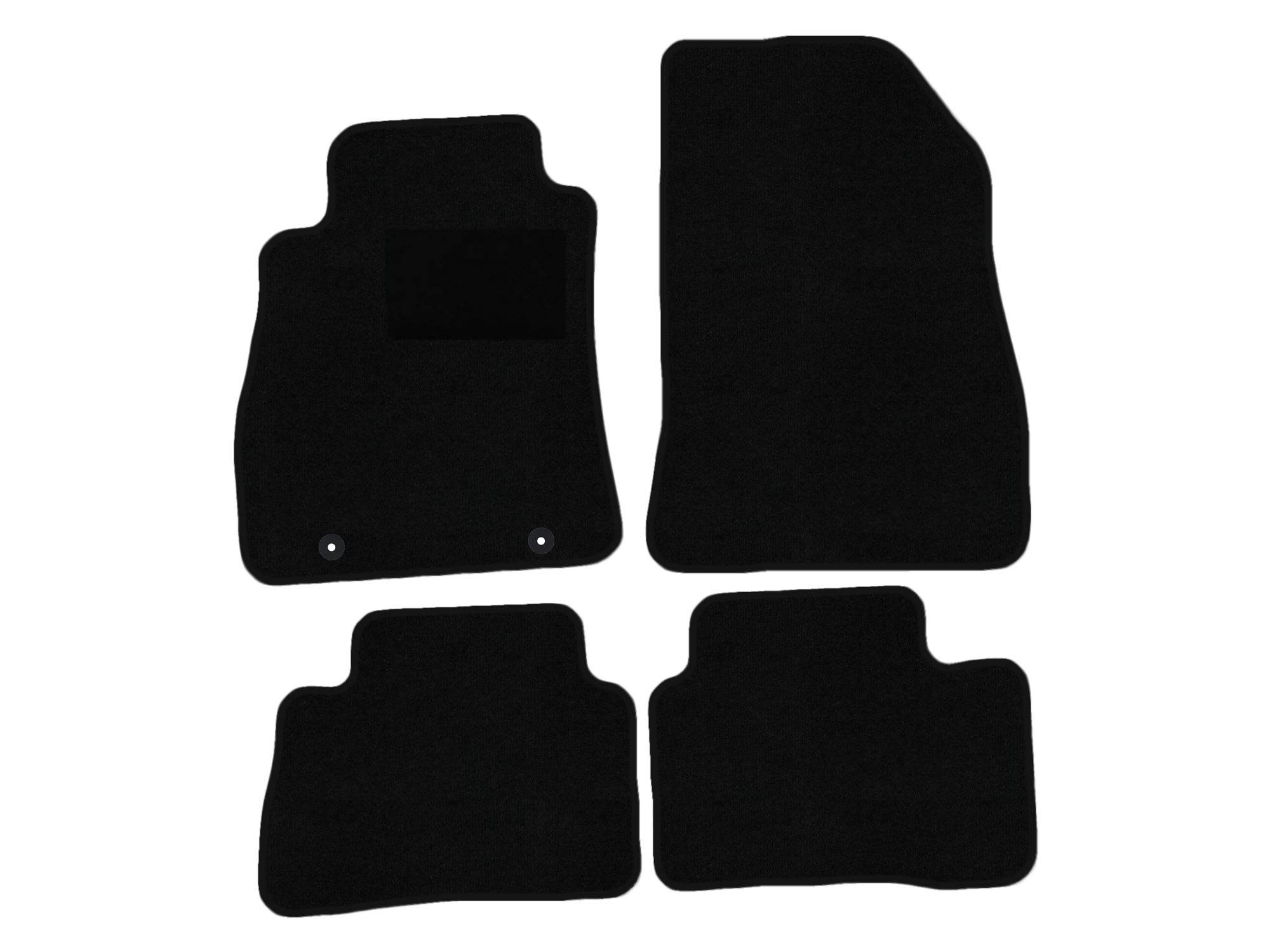 Resterende voorraad: Automatten geschikt voor Nissan Juke F15, Deluxe schwarz, Kettingkleur zilver