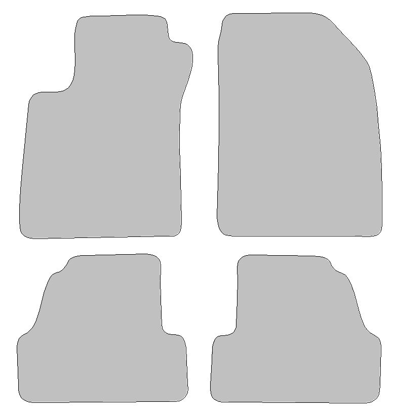 Car mat set for Chevrolet Trax type  (Built from 2012)