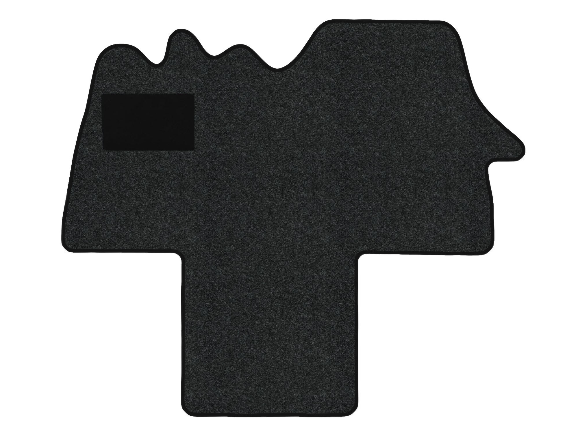 Remnant stock: car mats suitable for Peugeot Boxer 244, Hit anthrazit, warp colour silver