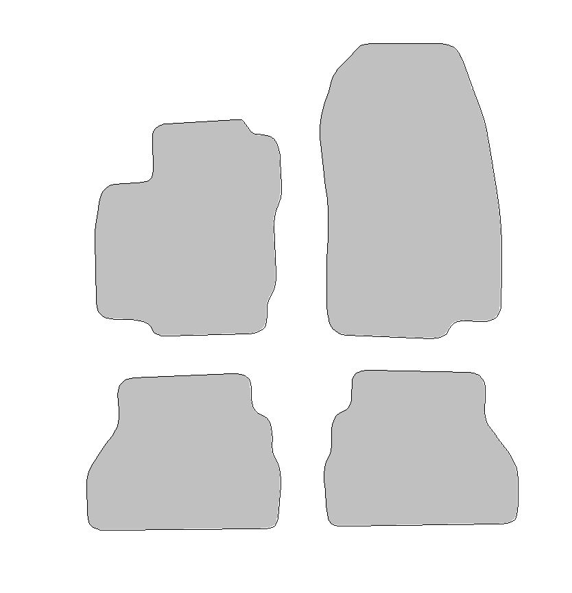 Fußmatten-Set für Ford B-Max Typ JK (Baujahr 2012 - 2015)
