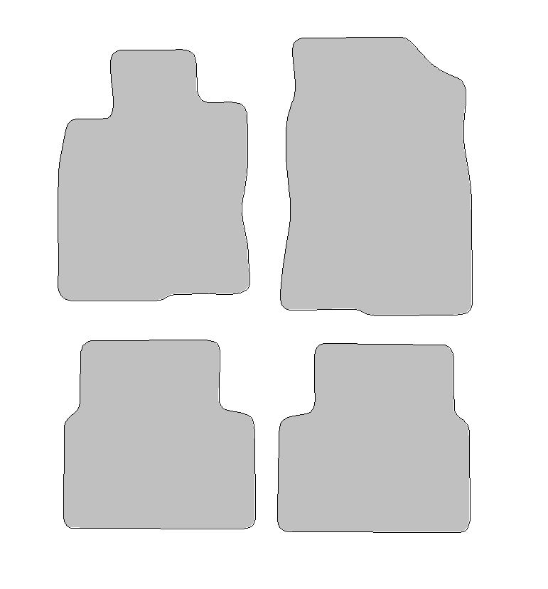 Fußmatten-Set für Honda Civic X, Typ FC, FL, FK (Baujahr 2015-2023)