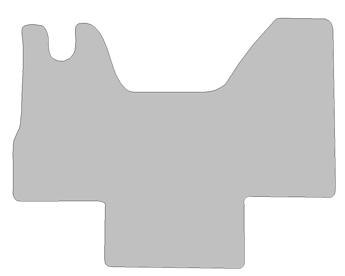 Fußmatten-Set für Renault Master II Typ FD, JD, ED, HD, UD, 2-Sitzer (Baujahr 1997 - 2010)