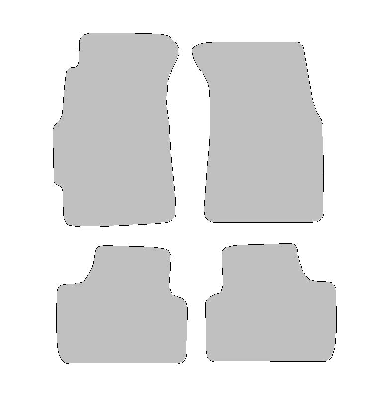 Floor mat set for Honda Integra, type DC2, DC4  (year of construction 1993-2001)
