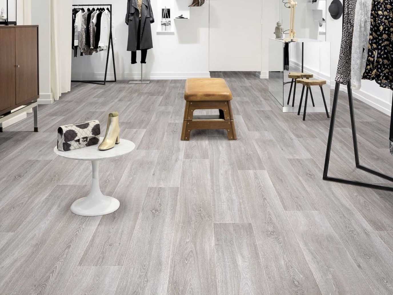 Lagerrest: PVC Boden LosAngeles, Stück 2.00 m x 1.00 m PVC in Holz-Optik mit verspielter Struktur 5