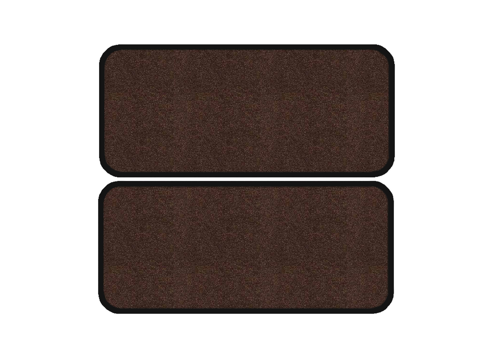 Remnant stock: 2 step mats suitable for Fiat Ducato 244, Amalfi braun, warp colour beige